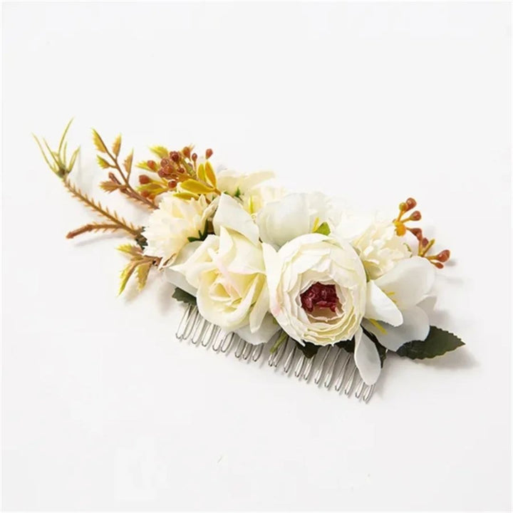Eleganter Haarschmuck Blumenkranz für Hochzeit und Trachten – Anita 1