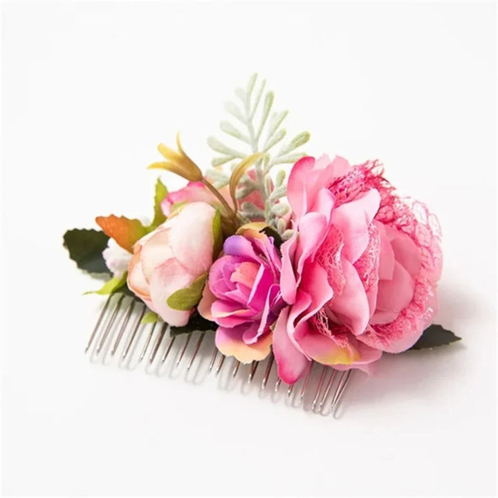 Eleganter Haarschmuck Blumenkranz für Hochzeit und Trachten – Anita 5