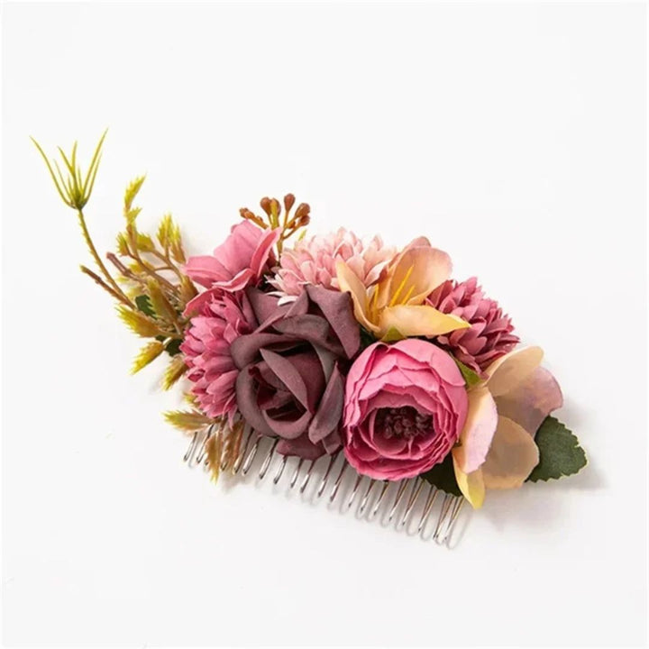 Eleganter Haarschmuck Blumenkranz für Hochzeit und Trachten – Anita 6