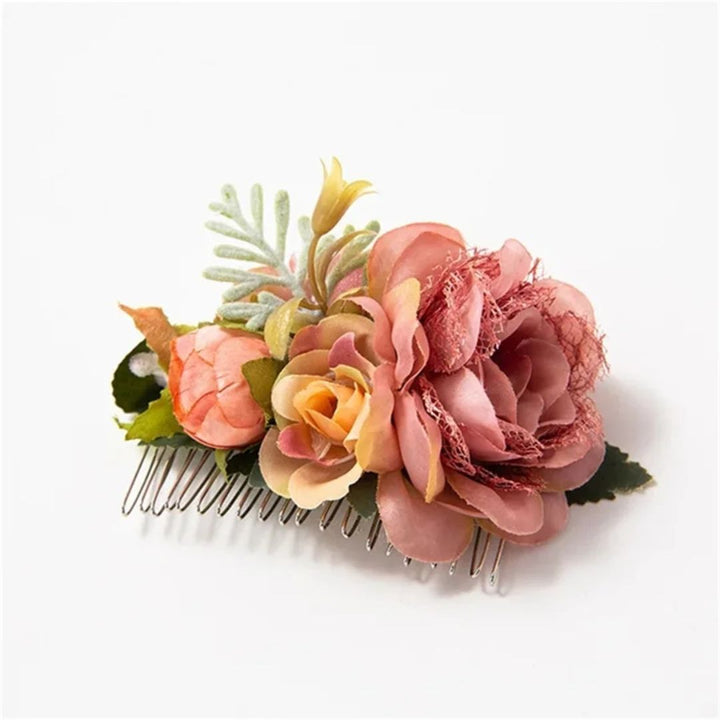 Eleganter Haarschmuck Blumenkranz für Hochzeit und Trachten – Anita 7