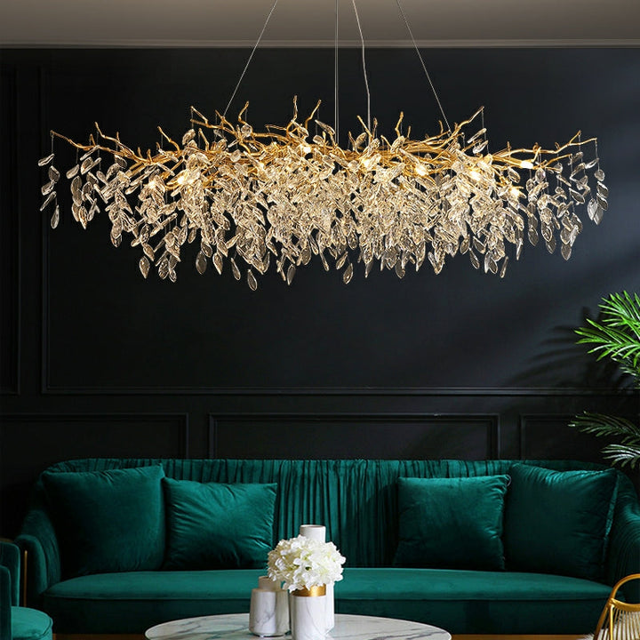 Eleganter Kristallleuchter Gold im Vintage-Stil – Verstellbare LED-Beleuchtung, 6-24 Lichter 1