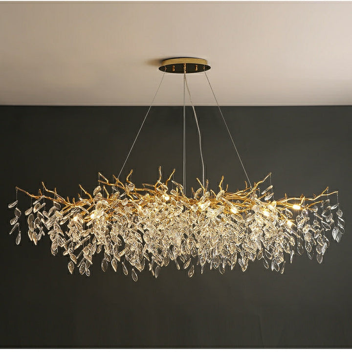 Eleganter Kristallleuchter Gold im Vintage-Stil – Verstellbare LED-Beleuchtung, 6-24 Lichter 10