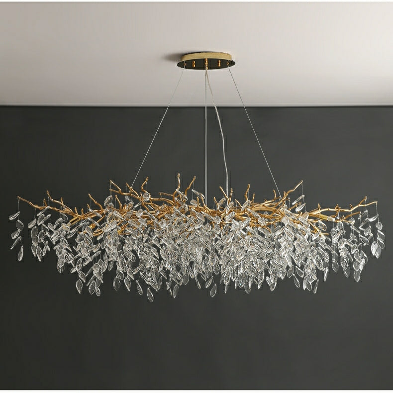 Eleganter Kristallleuchter Gold im Vintage-Stil – Verstellbare LED-Beleuchtung, 6-24 Lichter 11