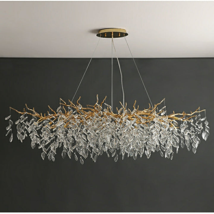 Eleganter Kristallleuchter Gold im Vintage-Stil – Verstellbare LED-Beleuchtung, 6-24 Lichter 11
