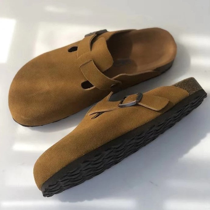 EliteStep – Unisex Sandalen aus veganem Leder mit zeitlosem Design und Komfort 0