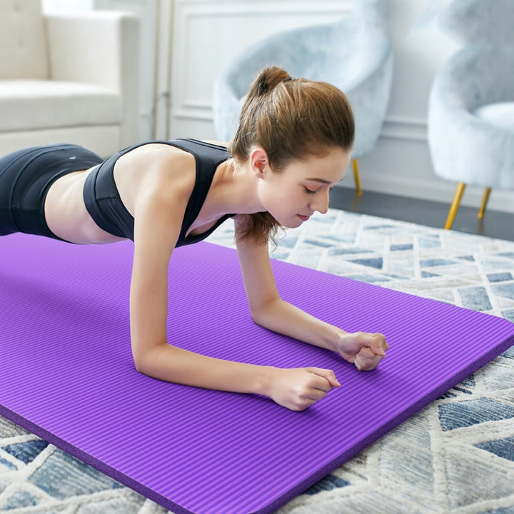 Faltbare Yogamatte Rutschfest – Extra Dicke Yoga Matte für Zuhause, NBR Material 0