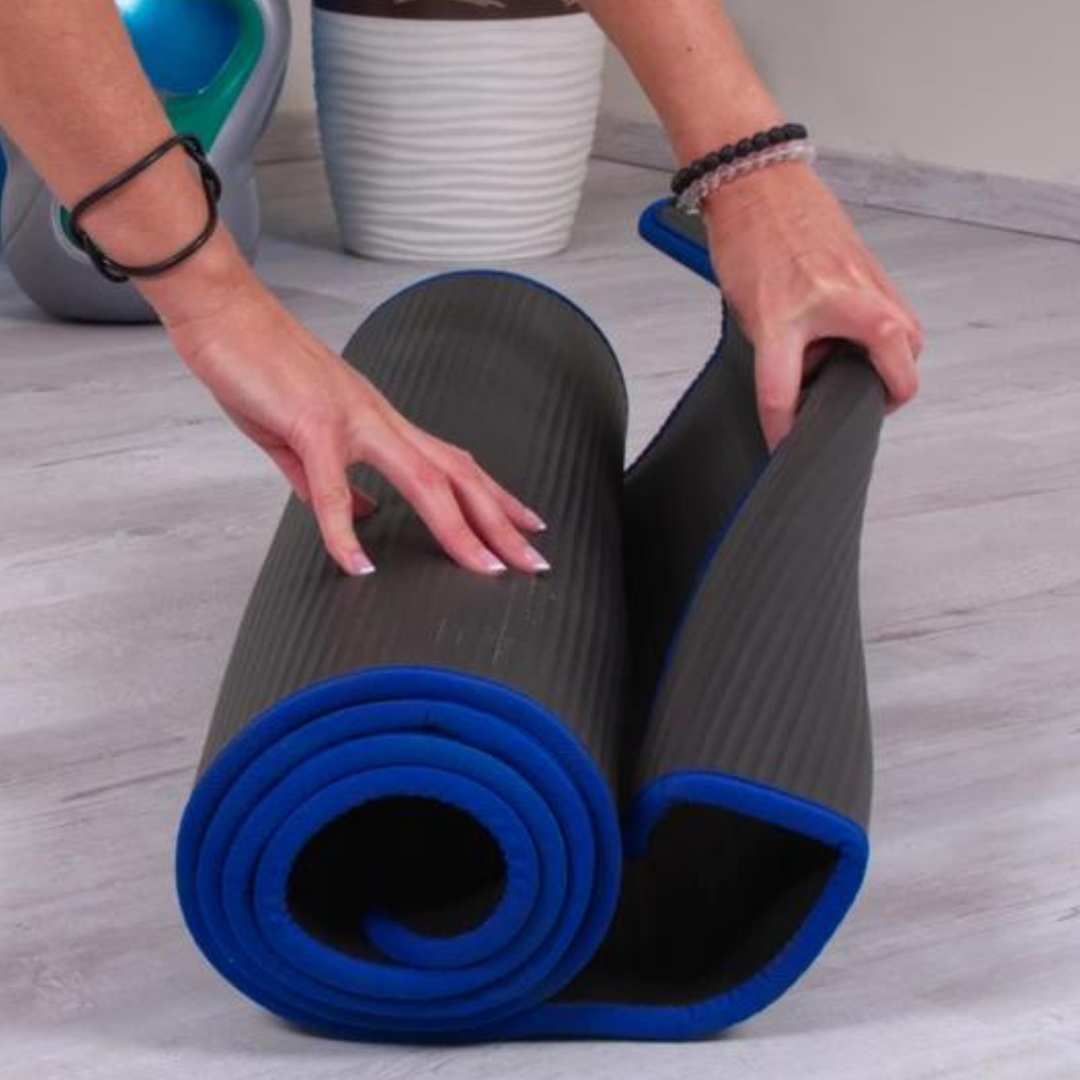 Faltbare Yogamatte Rutschfest – Extra Dicke Yoga Matte für Zuhause, NBR Material 1