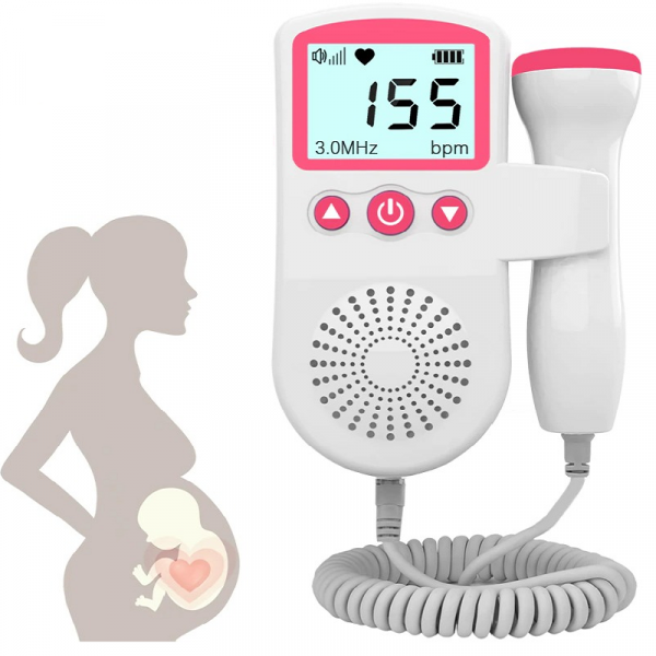 Fetal Doppler – Tragbarer Herzfrequenzmonitor für Schwangere mit 3MHz Sonde 0
