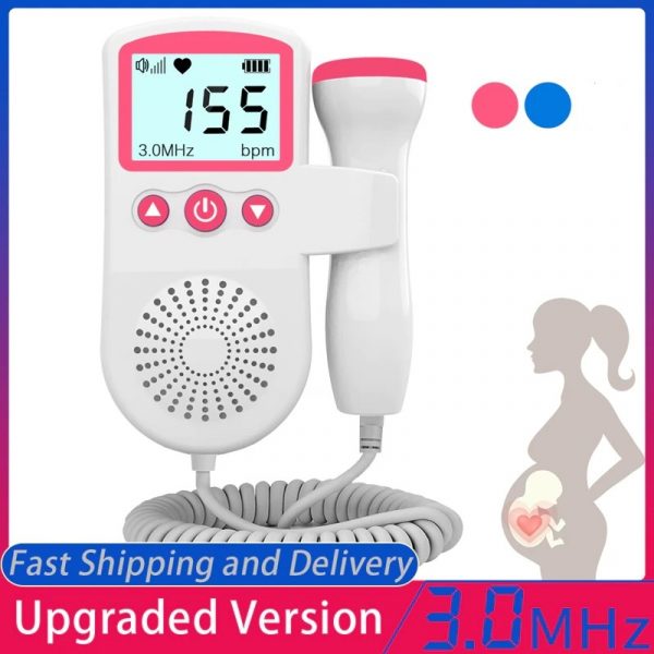 Fetal Doppler – Tragbarer Herzfrequenzmonitor für Schwangere mit 3MHz Sonde 5