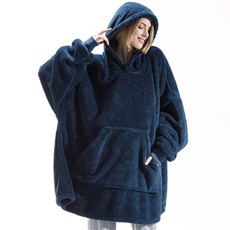 FleeceHaven – Übergroße Flanell-Dekentrui für Damen und Herren 0