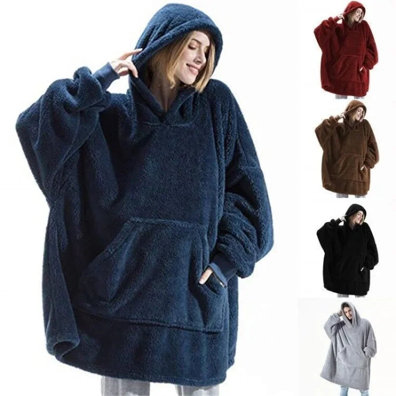 FleeceHaven – Übergroße Flanell-Dekentrui für Damen und Herren 3