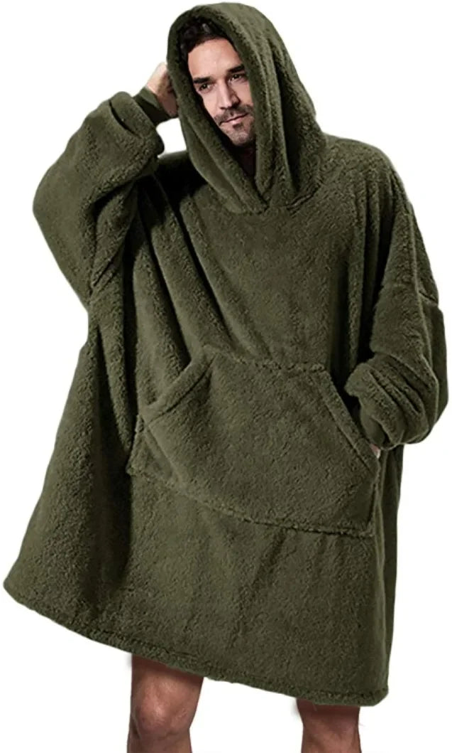 FleeceHaven – Übergroße Flanell-Dekentrui für Damen und Herren 4
