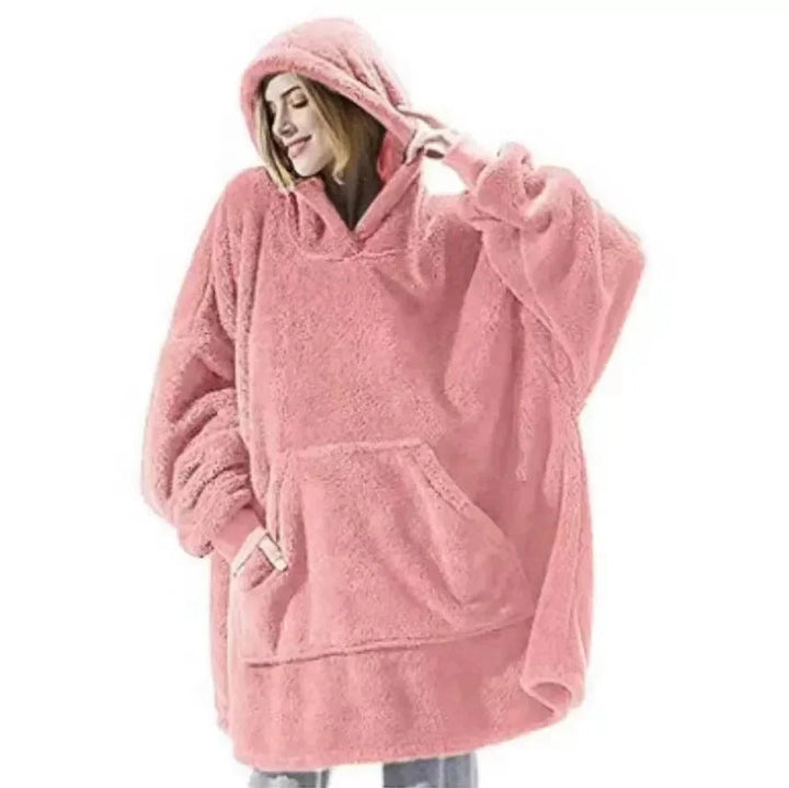 FleeceHaven – Übergroße Flanell-Dekentrui für Damen und Herren 5