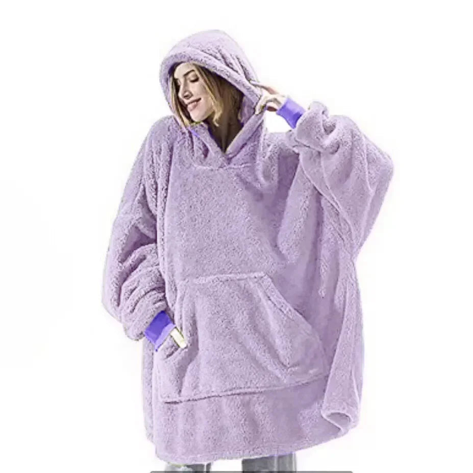 FleeceHaven – Übergroße Flanell-Dekentrui für Damen und Herren 6