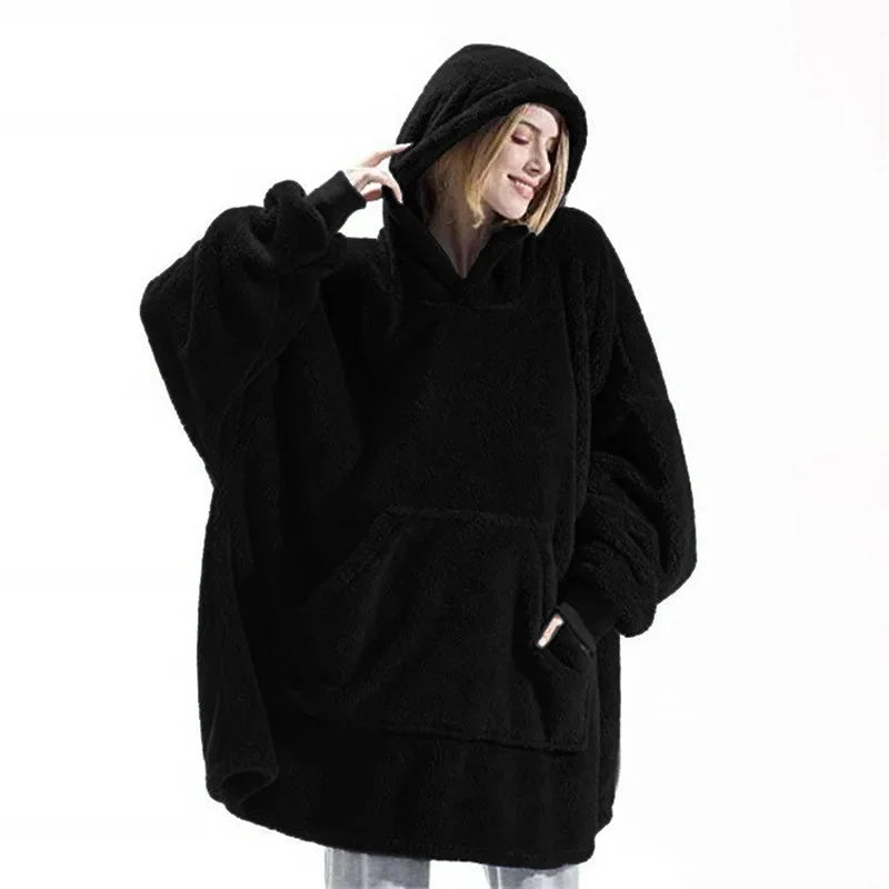 FleeceHaven – Übergroße Flanell-Dekentrui für Damen und Herren 8