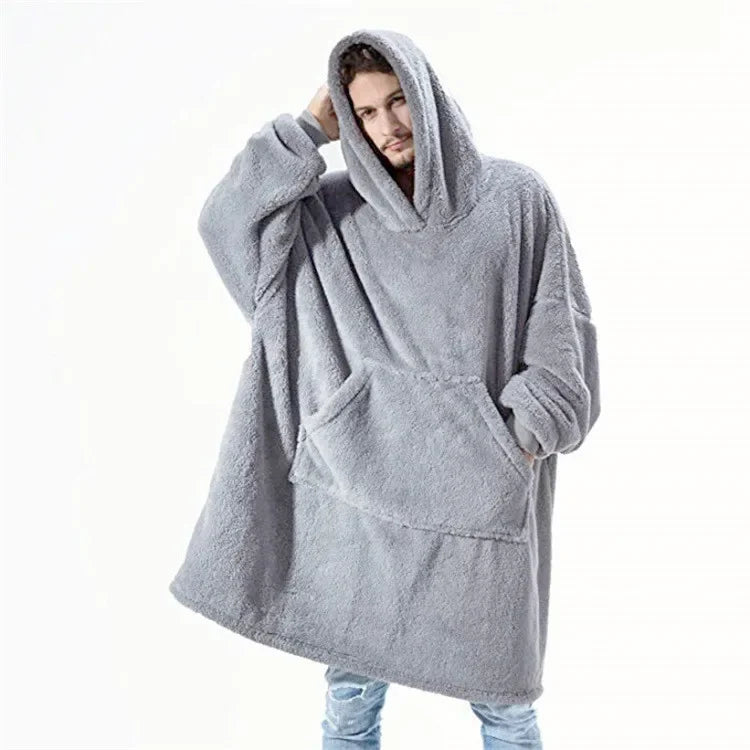 FleeceHaven – Übergroße Flanell-Dekentrui für Damen und Herren 9