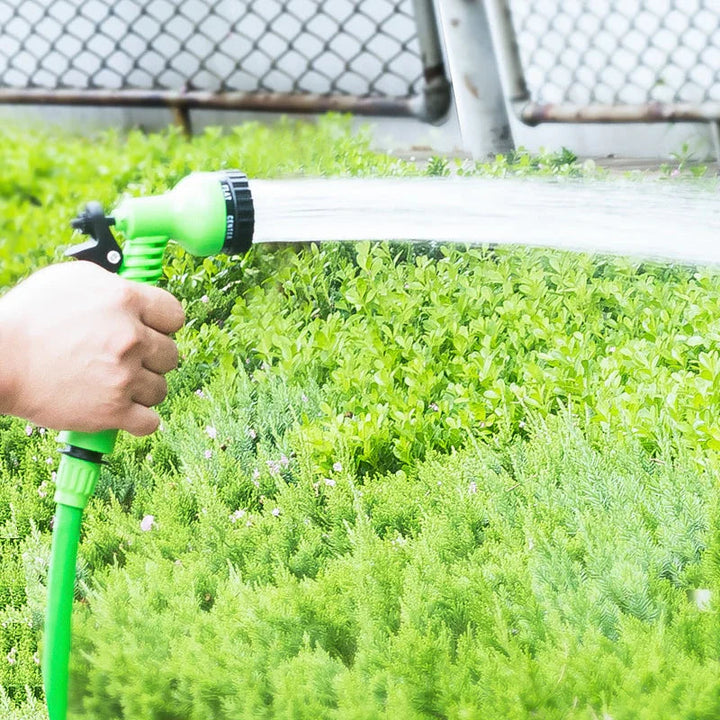 FlexaFlow – Flexibler Gartenschlauch mit 7-stufiger Spritzdüse, Knickfrei und Langlebig 6