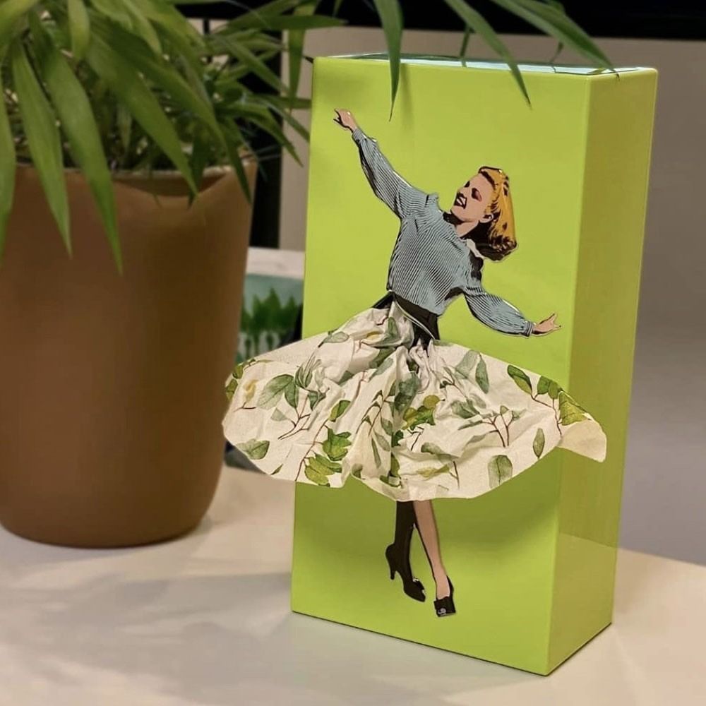 Flying Skirt – Elegante Taschentuchbox mit Kreativem Design für Zuhause und Büro 0