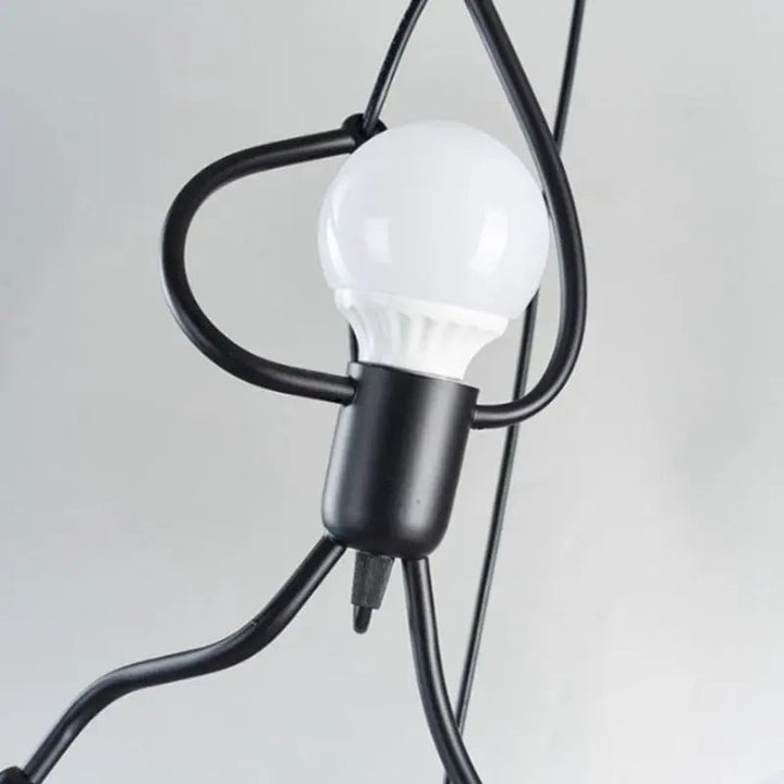 FunkyLight – Retro Pendelleuchte Puppendesign, Verstellbare Hängelampe für Kinderzimmer 6
