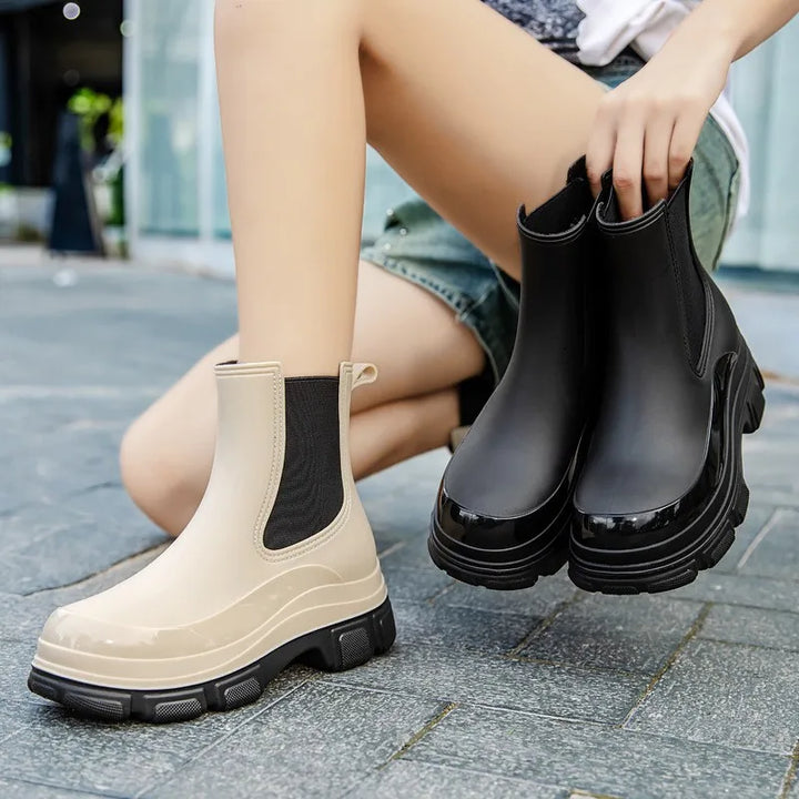 Gacimy – Damen Gummistiefel, Rutschfest, Wasserdicht, Bequeme Passform 2