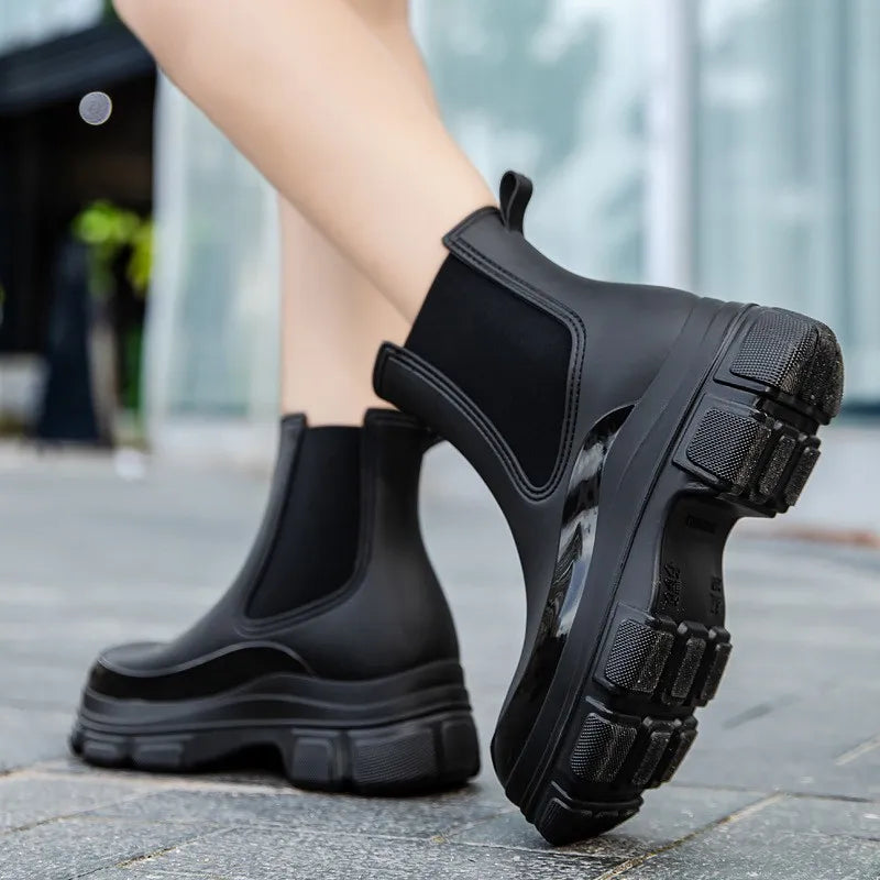 Gacimy – Damen Gummistiefel, Rutschfest, Wasserdicht, Bequeme Passform 3