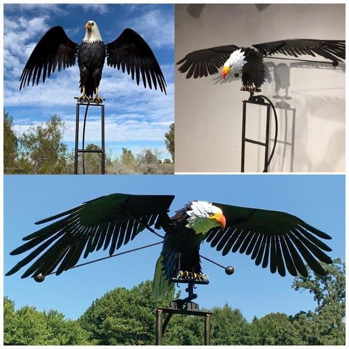 Garten Deko – Eleganter Metall Windspinner Für Bewegliche Garten Dekoration 1
