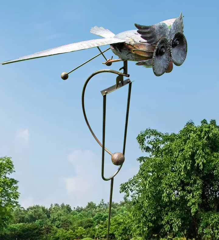 Garten Deko – Eleganter Metall Windspinner Für Bewegliche Garten Dekoration 7