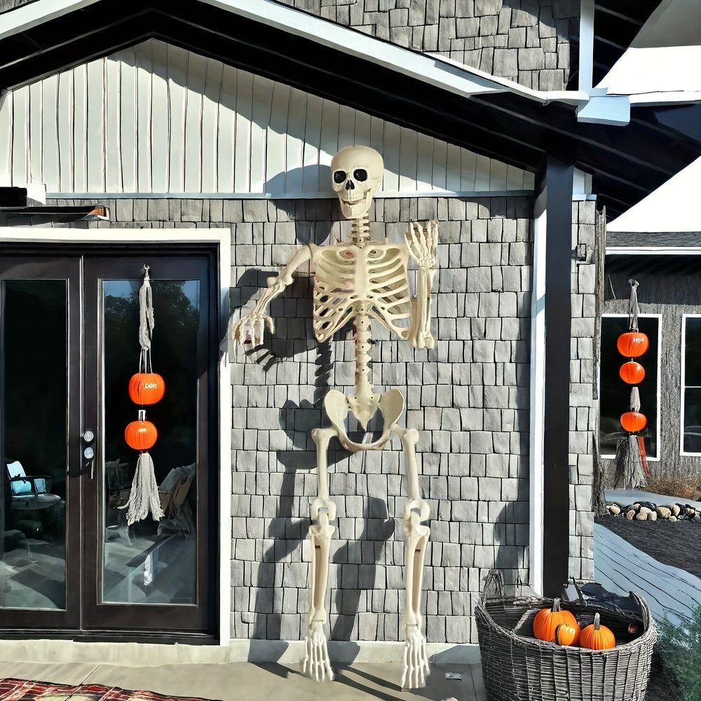 Gigantisches 12-Fuß Halloween Skelett Deko – Posierbare Außenbereich Halloween Dekoration 1