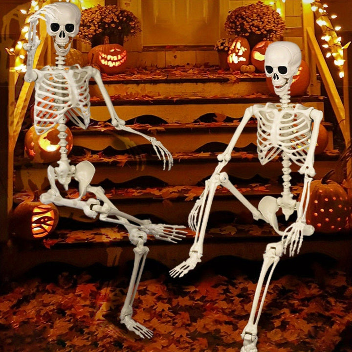 Gigantisches 12-Fuß Halloween Skelett Deko – Posierbare Außenbereich Halloween Dekoration 3