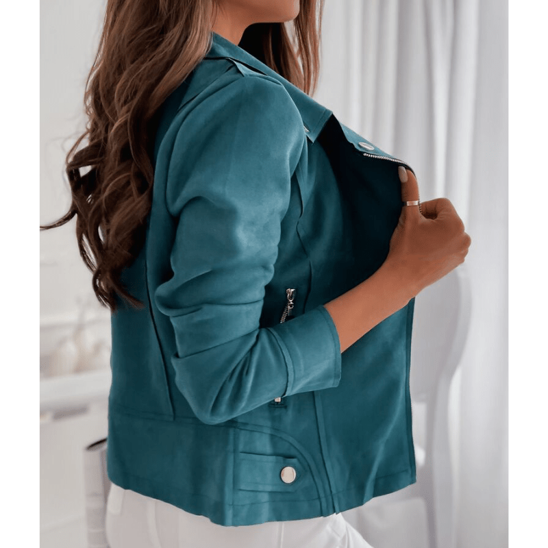 Gitte – Bikerjacke Damen aus Schwarz Leder mit Eleganter Passform 1