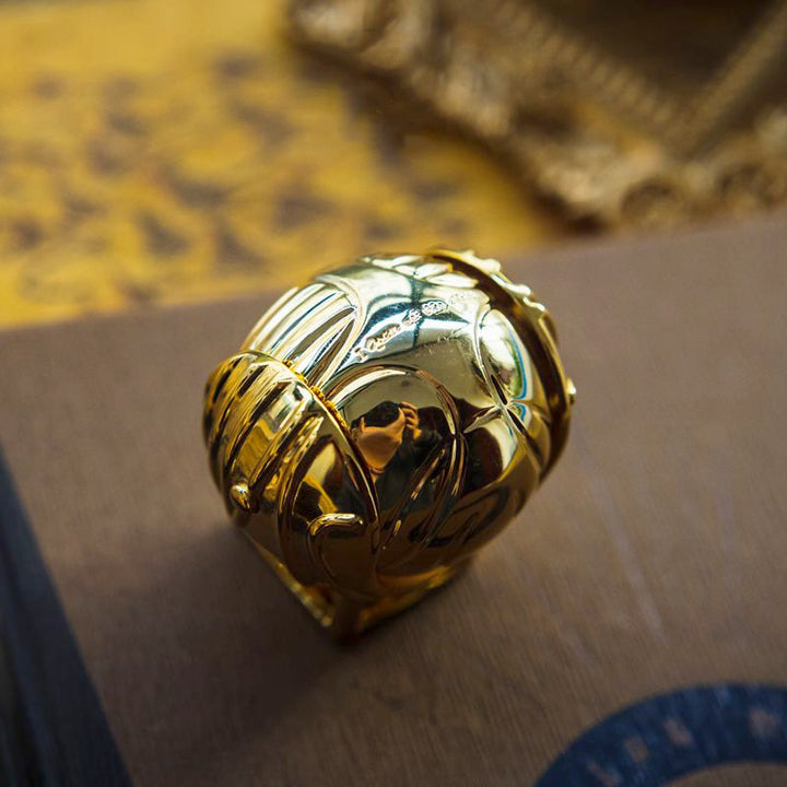 Goldene Schatz Ringbox – Vergoldet 18k Luxus Schmuckkästchen 3