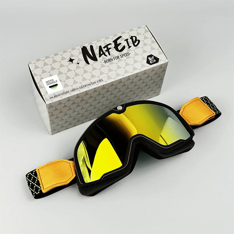 Grand Tourer – Retro Motorradbrille für Brillenträger mit UV-Schutz 0
