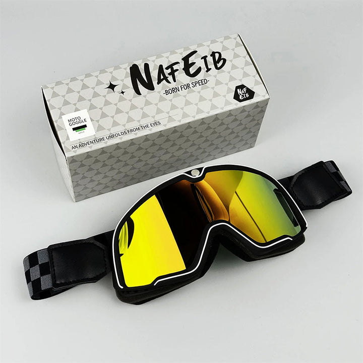 Grand Tourer – Retro Motorradbrille für Brillenträger mit UV-Schutz 10