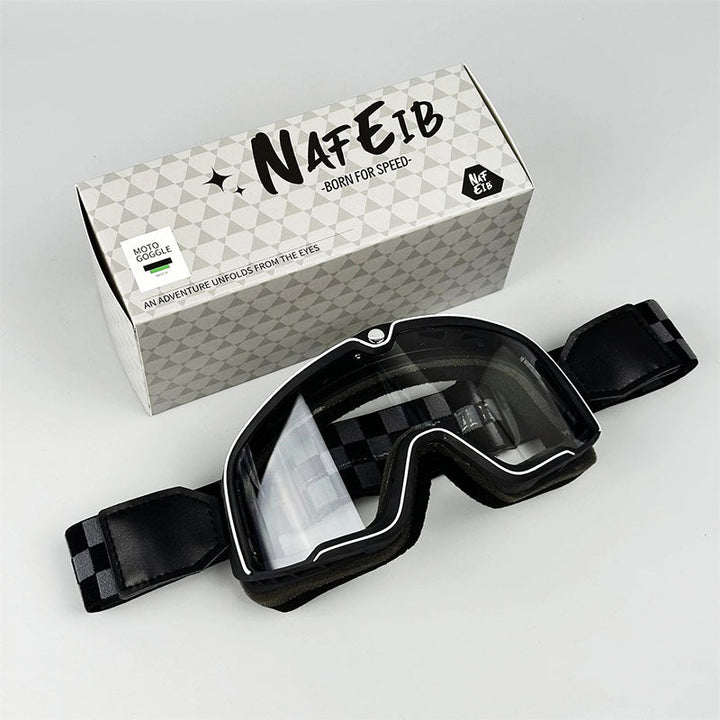 Grand Tourer – Retro Motorradbrille für Brillenträger mit UV-Schutz 12