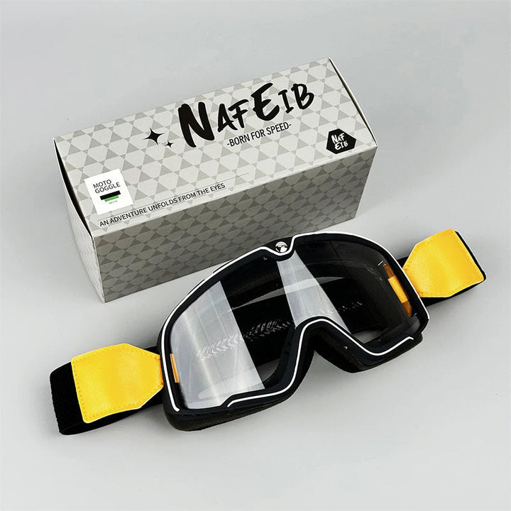 Grand Tourer – Retro Motorradbrille für Brillenträger mit UV-Schutz 13