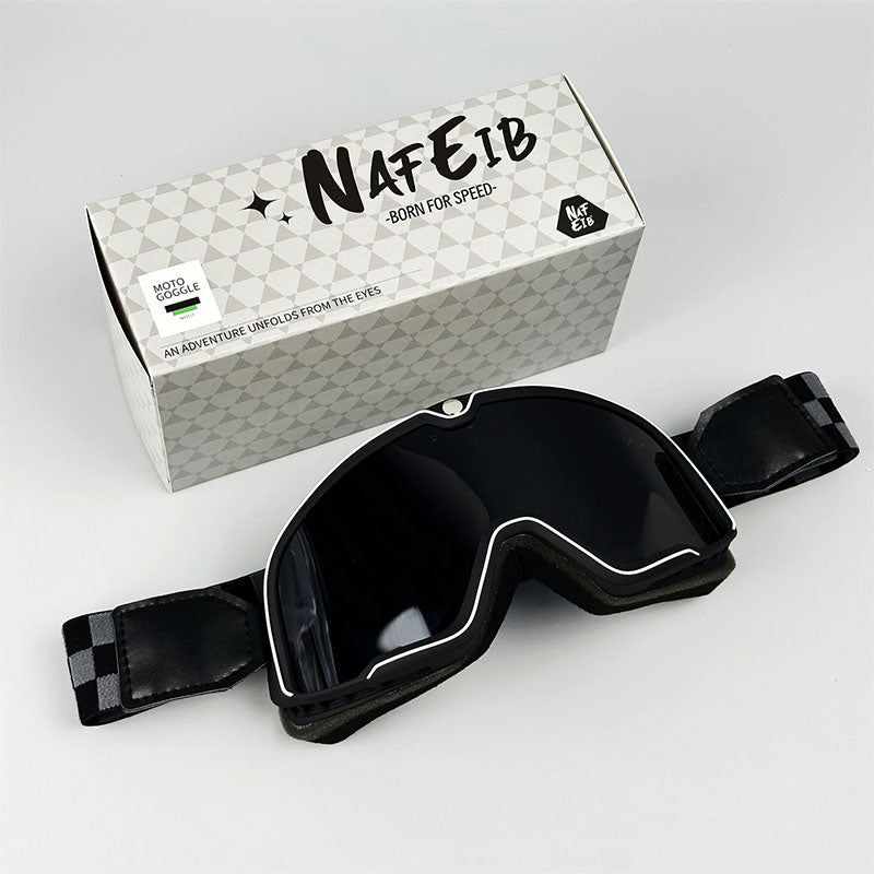 Grand Tourer – Retro Motorradbrille für Brillenträger mit UV-Schutz 14