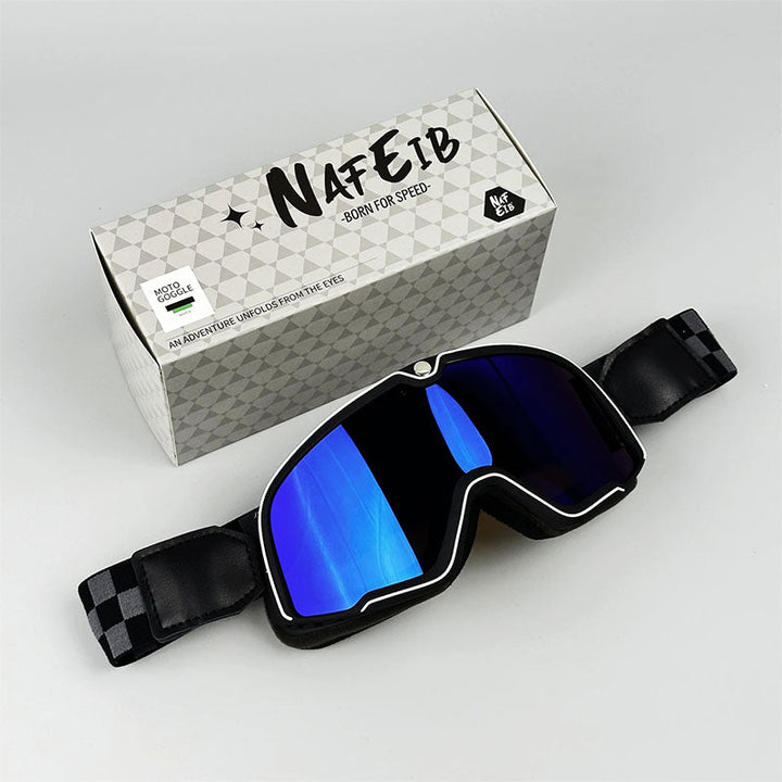Grand Tourer – Retro Motorradbrille für Brillenträger mit UV-Schutz 15