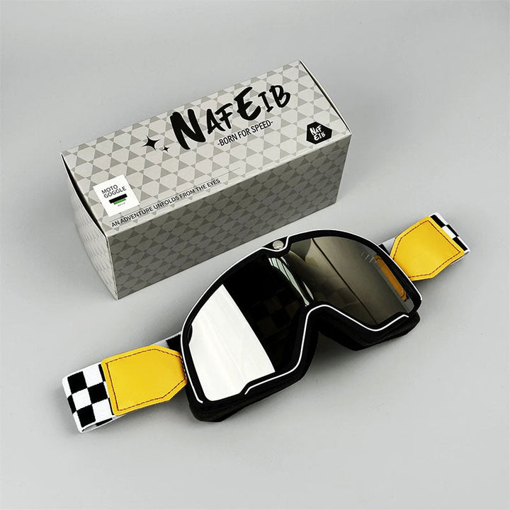Grand Tourer – Retro Motorradbrille für Brillenträger mit UV-Schutz 2