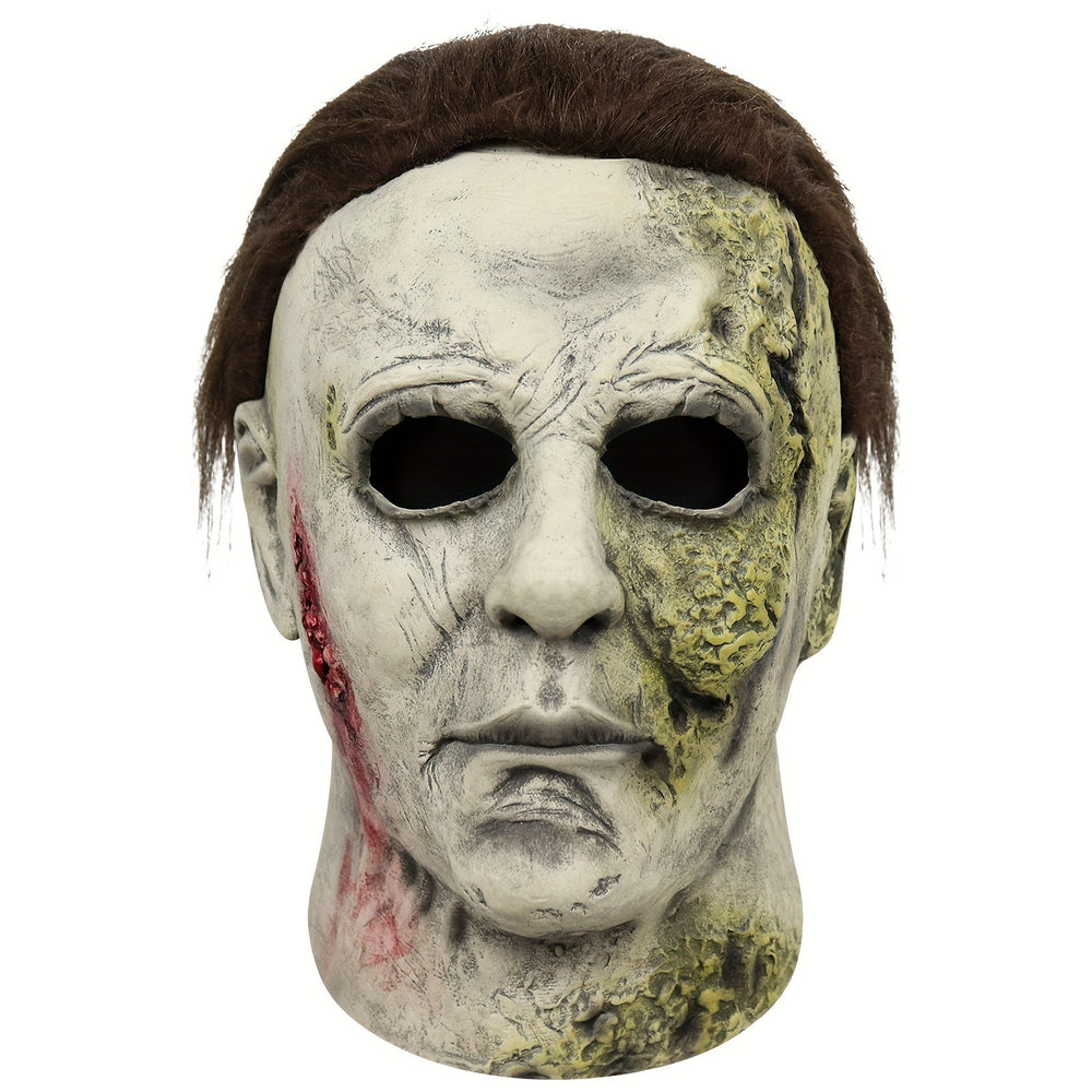 Gruselige Halloween-Maske – Realistische Kopfmaske für schaurige Verkleidungen 1