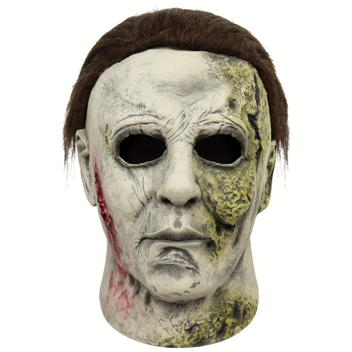 Gruselige Halloween-Maske – Realistische Kopfmaske für schaurige Verkleidungen 1