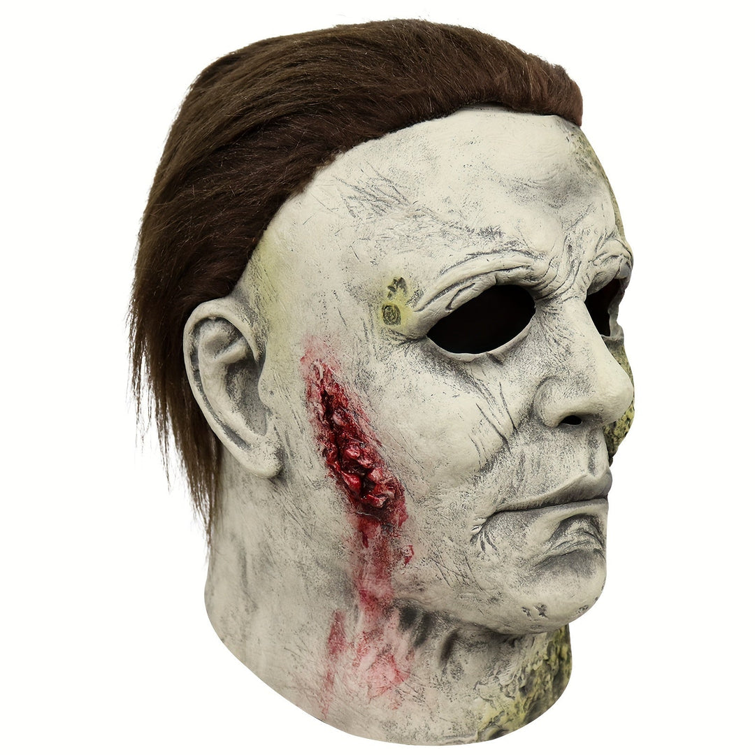 Gruselige Halloween-Maske – Realistische Kopfmaske für schaurige Verkleidungen 3