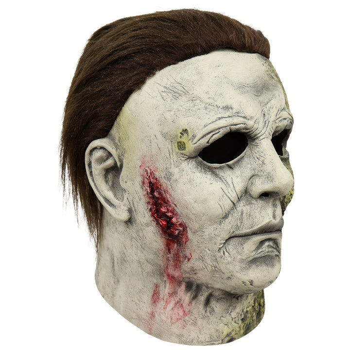 Gruselige Halloween-Maske – Realistische Kopfmaske für schaurige Verkleidungen 3