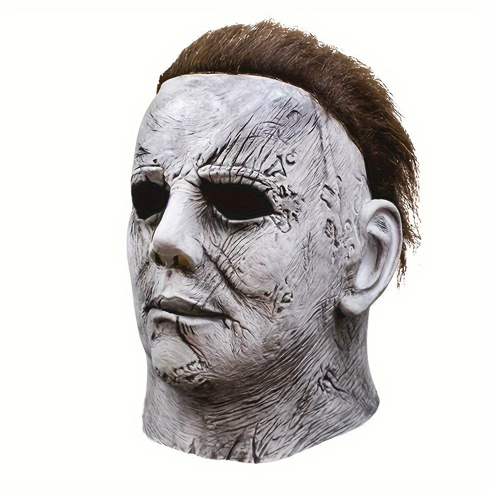 Gruselige Halloween-Maske für Männer – Realistische Vollkopf-Latexmaske 0