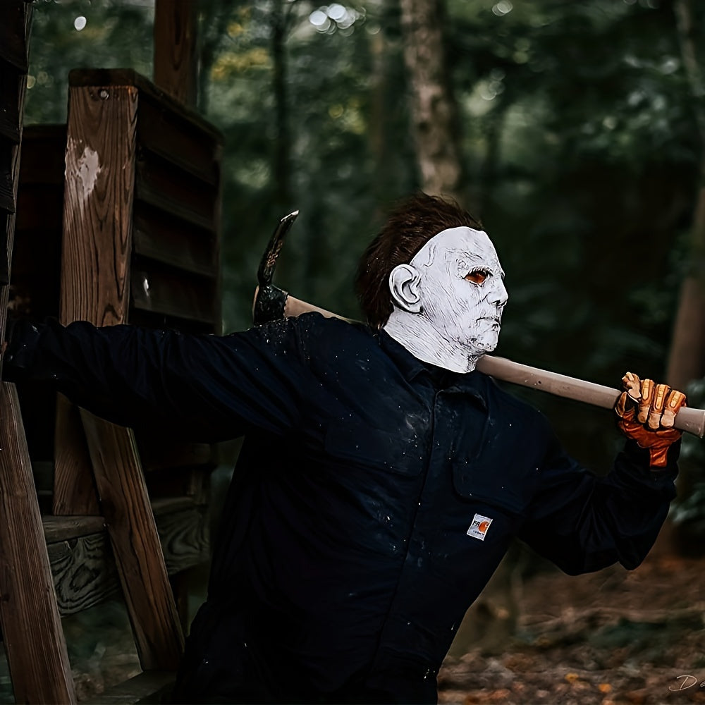 Gruselige Halloween-Maske für Männer – Realistische Vollkopf-Latexmaske 3