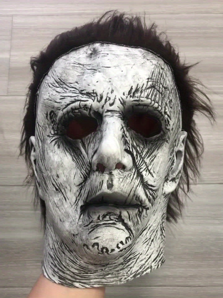Gruselige Halloween-Maske für Männer – Realistische Vollkopf-Latexmaske 6