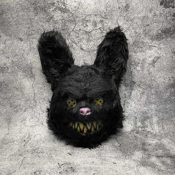 Gruselige Halloweenmaske – Pelzige Cartoon-Monster-Maske für Partys, Unisex 0