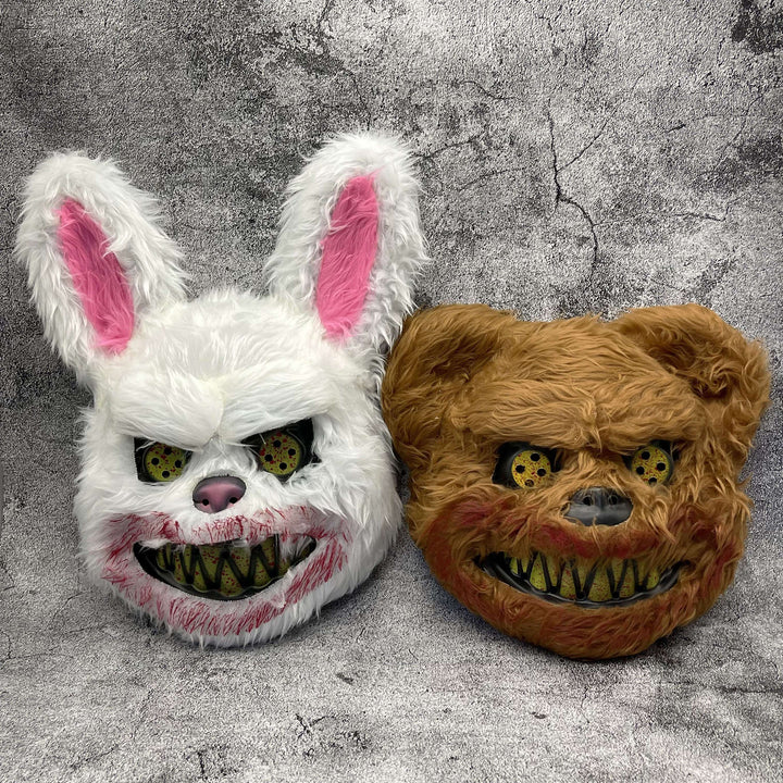 Gruselige Halloweenmaske – Pelzige Cartoon-Monster-Maske für Partys, Unisex 10