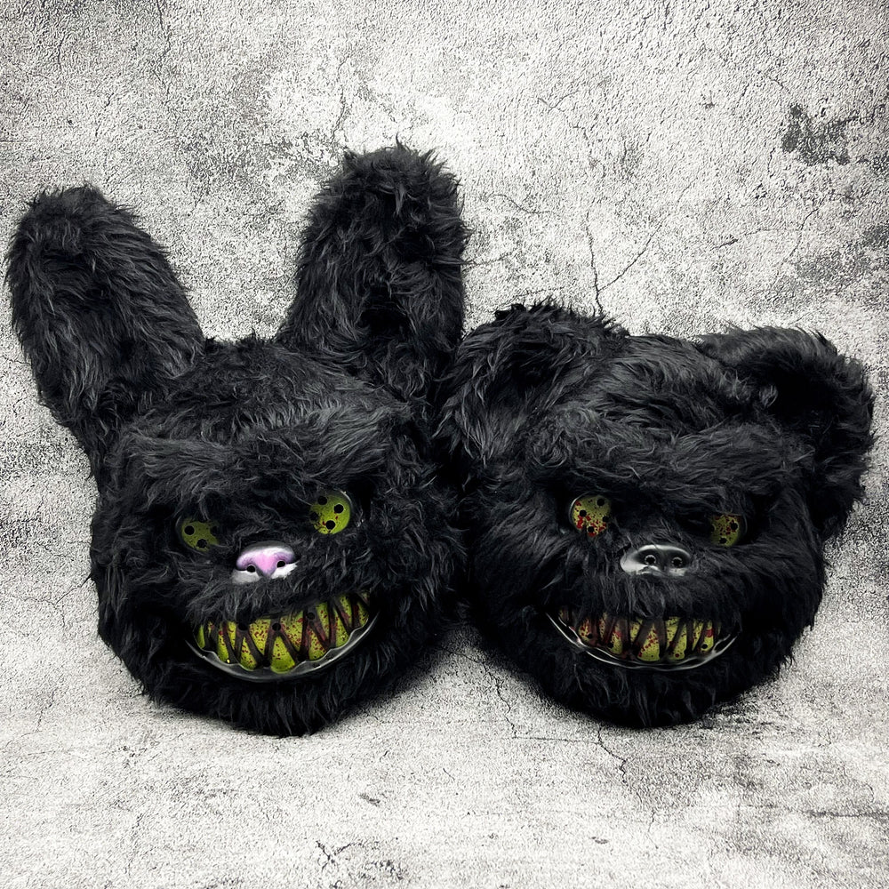 Gruselige Halloweenmaske – Pelzige Cartoon-Monster-Maske für Partys, Unisex 1