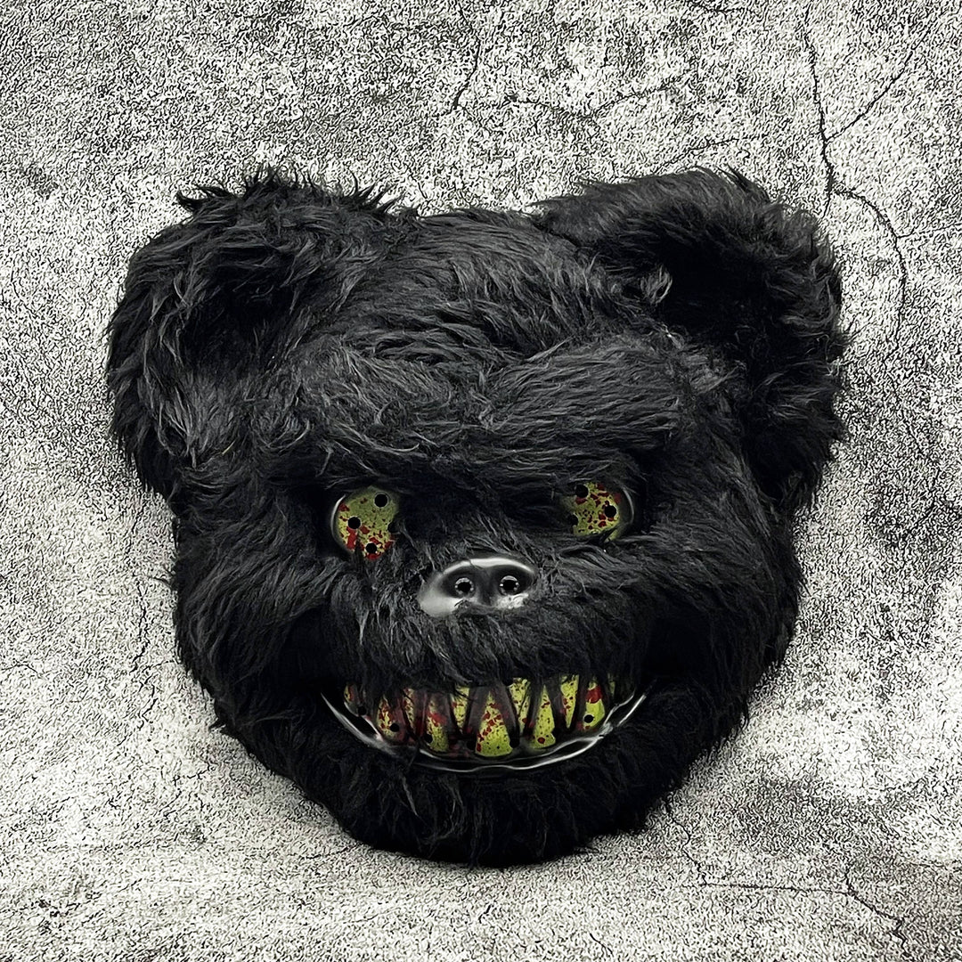 Gruselige Halloweenmaske – Pelzige Cartoon-Monster-Maske für Partys, Unisex 2
