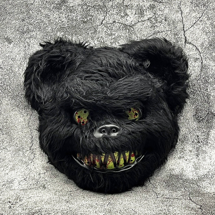 Gruselige Halloweenmaske – Pelzige Cartoon-Monster-Maske für Partys, Unisex 2
